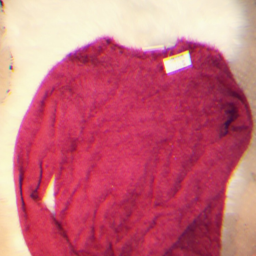 Adorbs Fuzzy Sweater Pink/purple